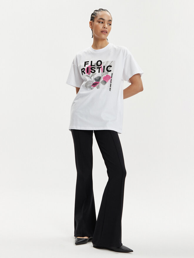 ONLY ONLY Marškinėliai Pixie 15316702 Balta Regular Fit