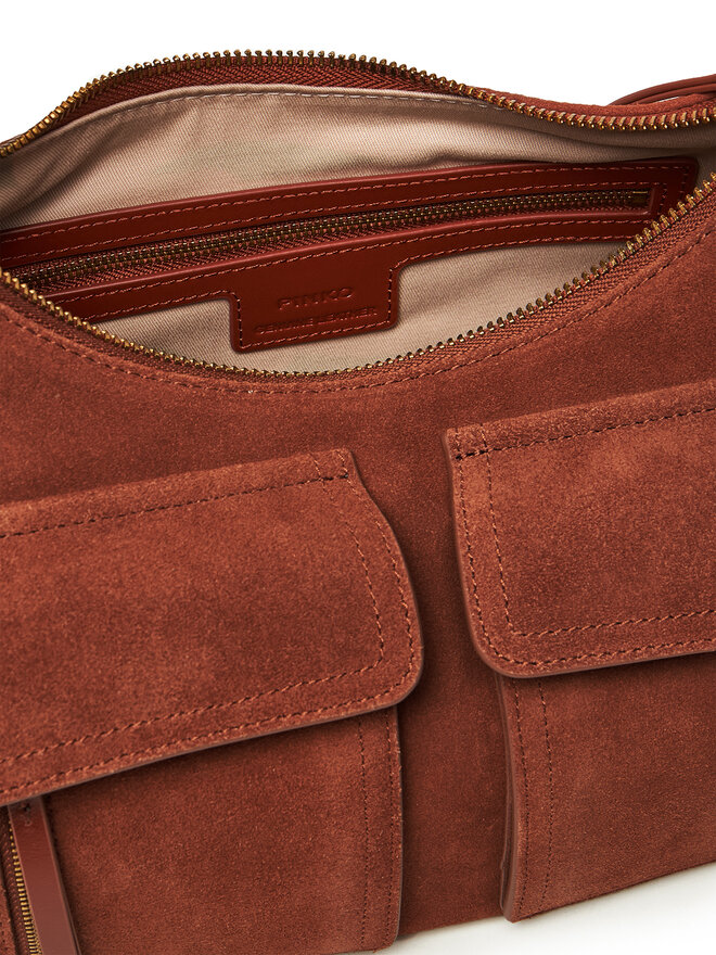 PINKO Kabelka PINKO Cargo Bag Maxi PE 25 PLTT 104507 A29N Hnědá
