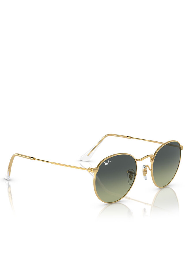 Ray-Ban Okulary przeciwsłoneczne Ray-Ban Round Metal 0RB3447 001/BH Złoty