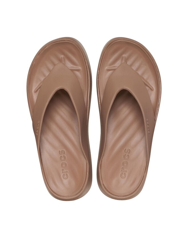 Crocs Zehentrenner Crocs Gataway Platform Flip 209410 Beige