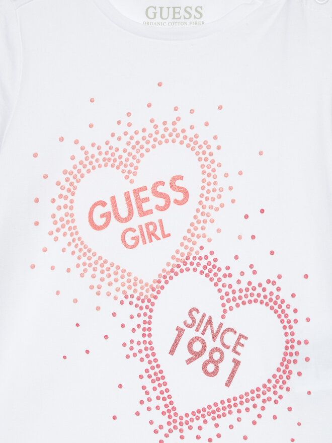 Guess Guess Camiseta K4BI01 J1314 Blanco Regular Fit