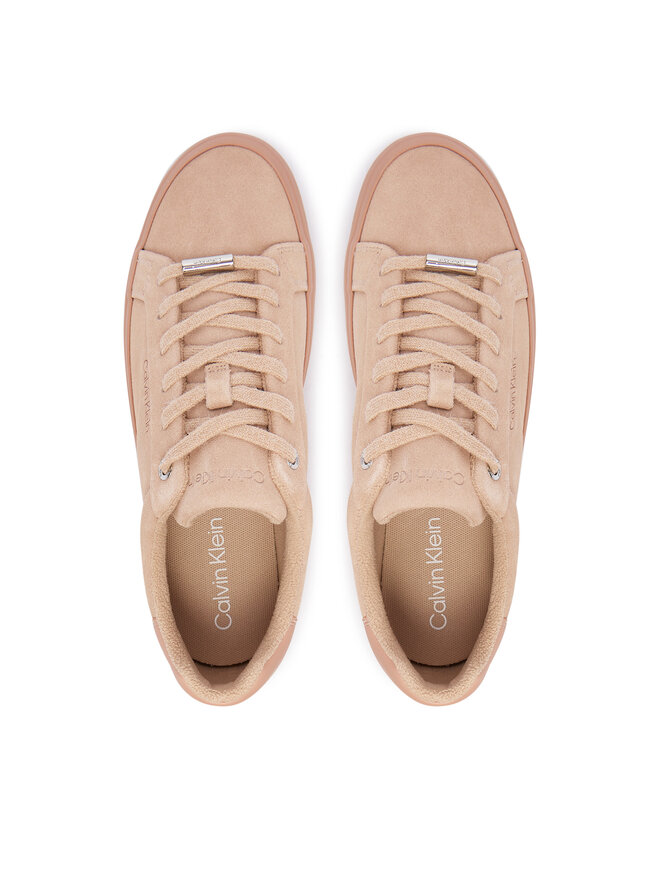 Calvin Klein Sneakers Calvin Klein Lace-Up Sneaker Suede/Wl Ck HW0HW02679 Rosa