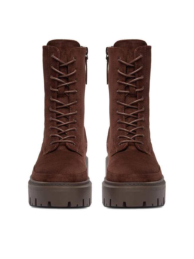DeeZee Schnürschuhe DeeZee CEO-328FF Dunkelbraun