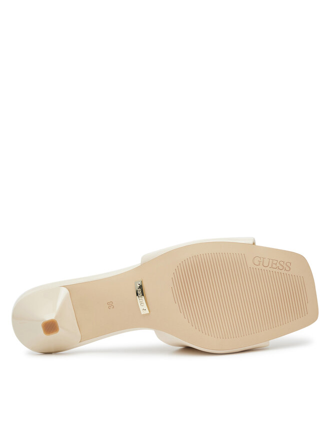 Guess Klapki Guess FLJLUS PAF03 Écru