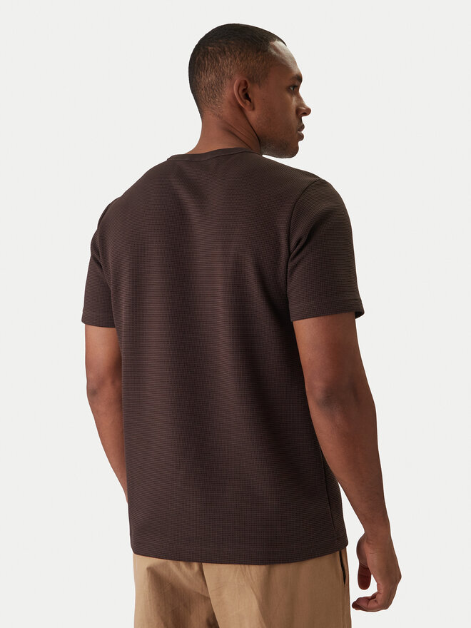 adidas adidas Футболка Trefoil Essentials Waffle KE1136 Коричневий Regular Fit