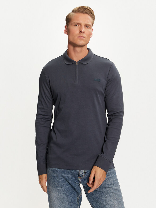 Calvin Klein Calvin Klein Pólóing K10K113586 Kék Slim Fit