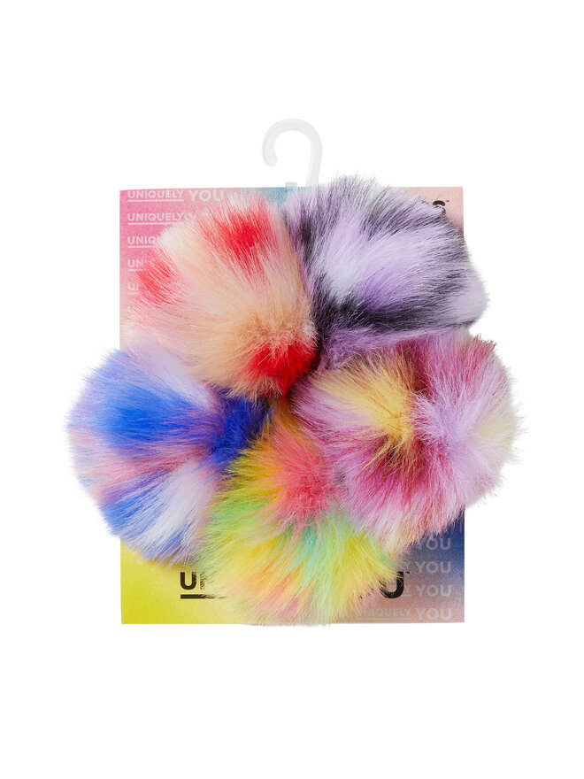 Crocs Прикраса для взуття Crocs Jibbitz Dyed Puff 5 Pack 10012135 Кольоровий