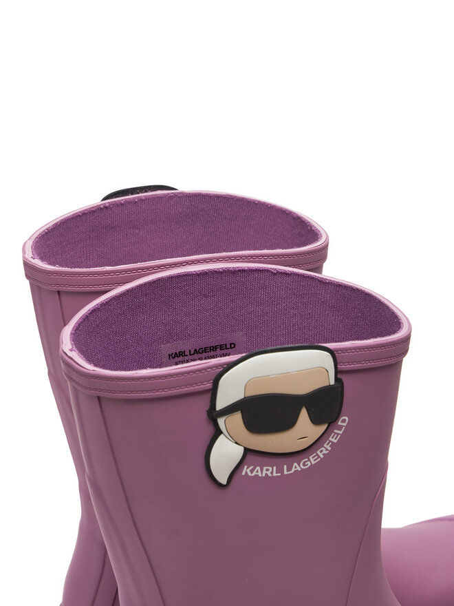 KARL LAGERFELD Гумові чоботи KARL LAGERFELD Trekka KL43567 Рожевий