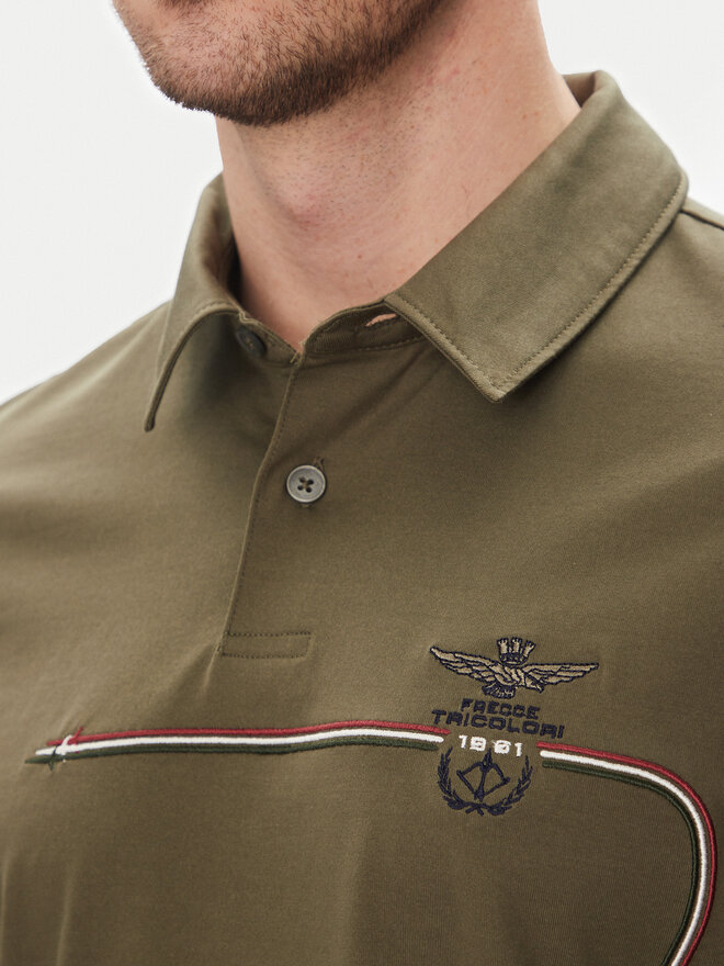 Aeronautica Militare Aeronautica Militare Poloshirt 251PO1862J682 Khakifarben Regular Fit