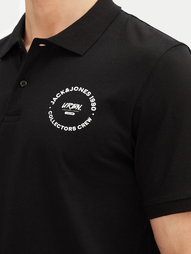 Jack&Jones Jack&Jones Polo Simon 12269299 Μαύρο Regular Fit
