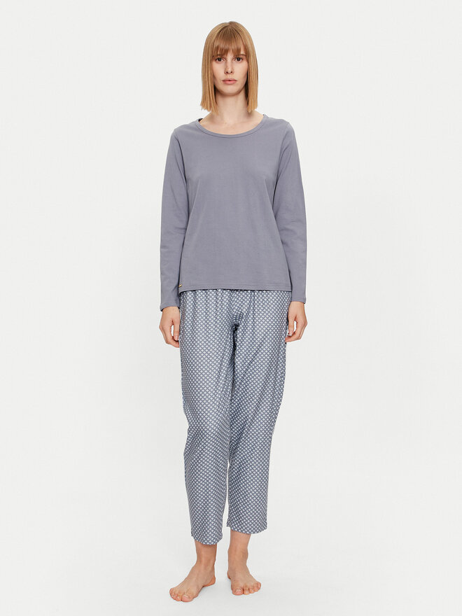 Selmark Selmark Pijama Corbatera P7373 Azul Regular Fit