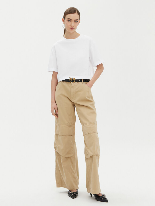 PINKO PINKO T-Shirt 104882 A2HN Λευκό Regular Fit