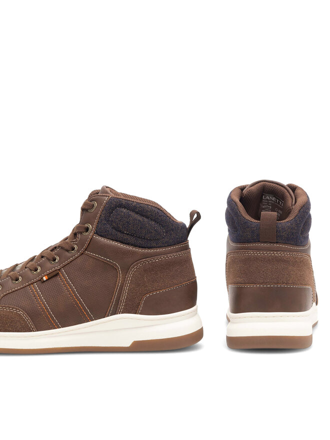 Lanetti Sneakersy Lanetti MP07-11714-01 Hnědá