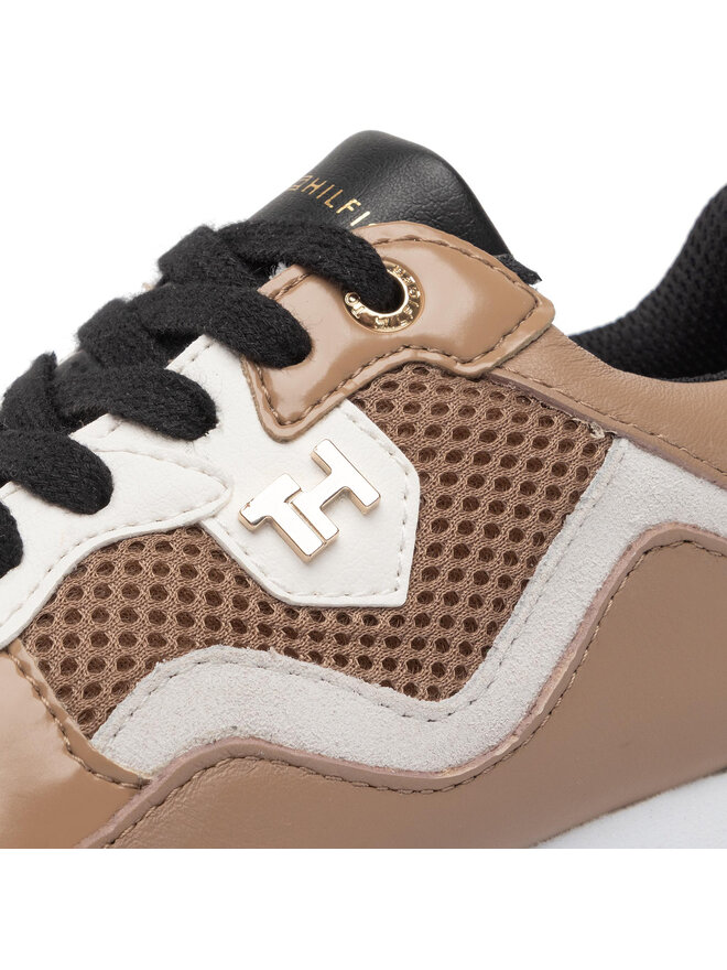 Sneakers Tommy Hilfiger Tommy Dress City Sneaker FW0FW04604 Braun eschuhe