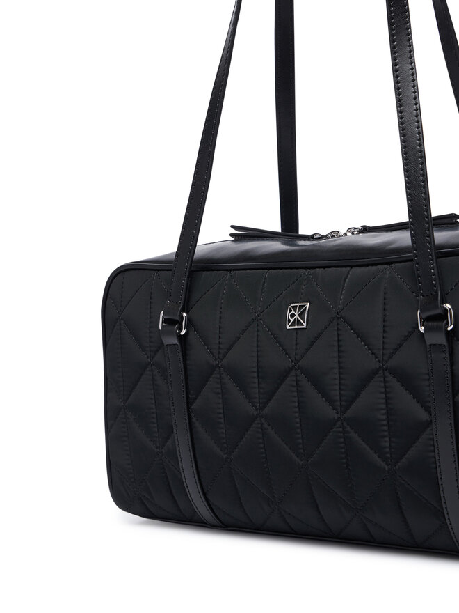Calvin Klein Handtasche Calvin Klein Quilted Nylon 2X Strap Camerabag LV04F3651G Schwarz