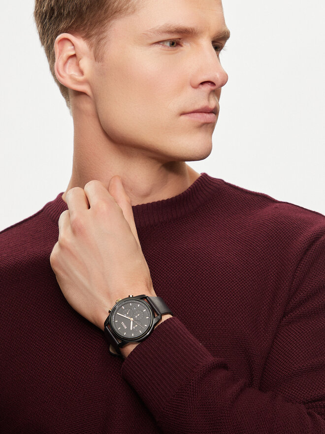 BOSS Часовник Boss 1514003 Черен