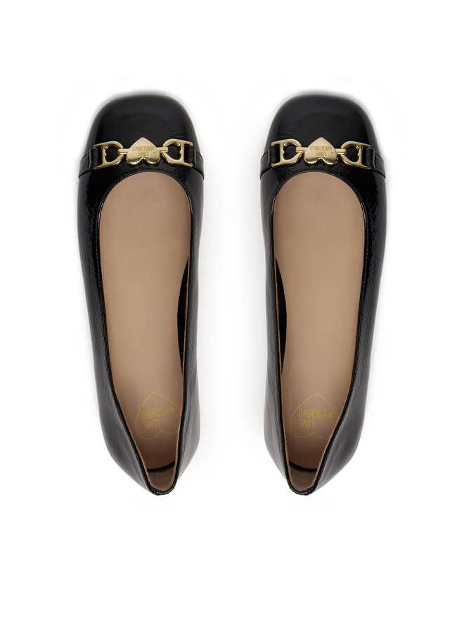 LOVE MOSCHINO Balerina LOVE MOSCHINO JA11011G1MII0000 Fekete