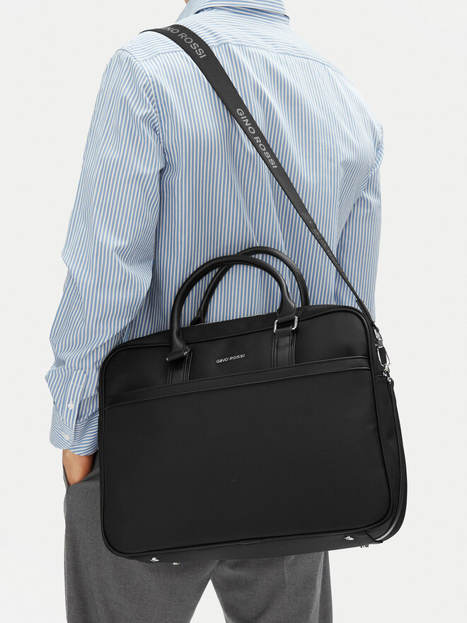 GINO ROSSI Torba za laptop Gino Rossi 06A10936-3 Crna