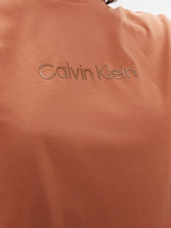 Calvin Klein Calvin Klein Camiseta Hero Logo K20K205448 Marrón Regular Fit