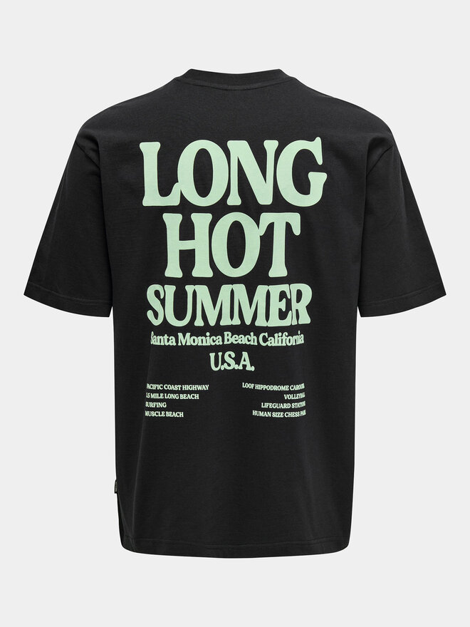 Only & Sons Only & Sons T-Shirt Kenny 22028736 Μαύρο Relaxed Fit