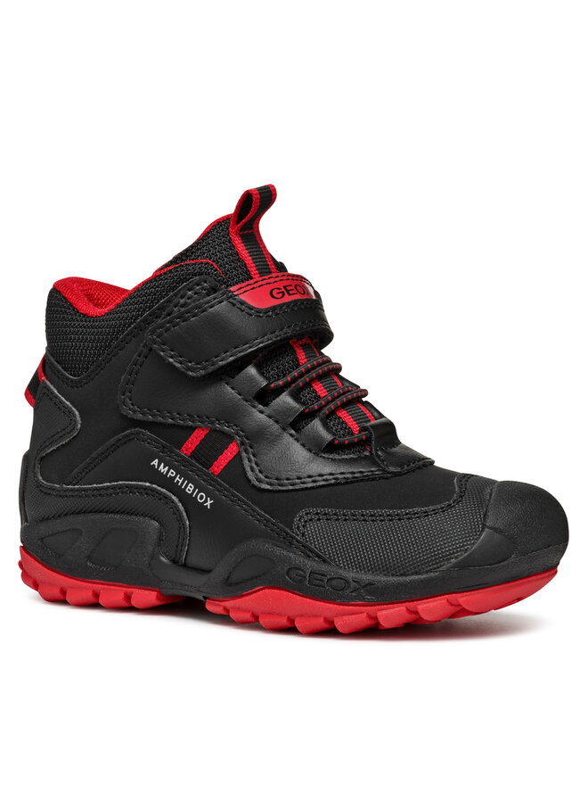 Geox Schnürschuhe Geox Jr New Savage B Abx J261WB 050BU C0048 M Schwarz
