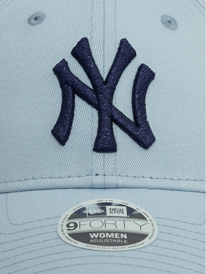 New Era Czapka z daszkiem New Era Metallic Logo 9FORTY New York Yankees 60595488 Błękitny