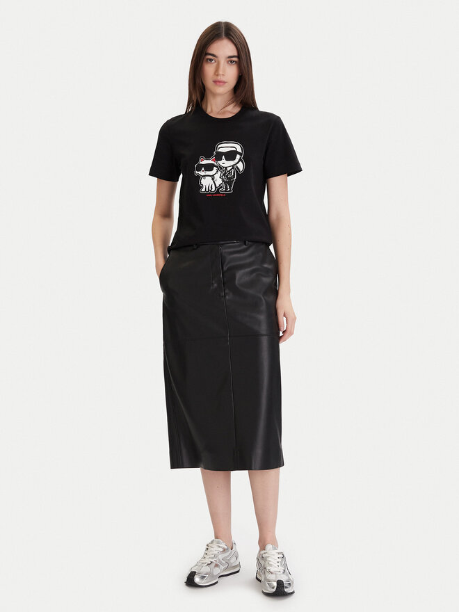 KARL LAGERFELD KARL LAGERFELD T-Shirt A1W17129 Schwarz Regular Fit
