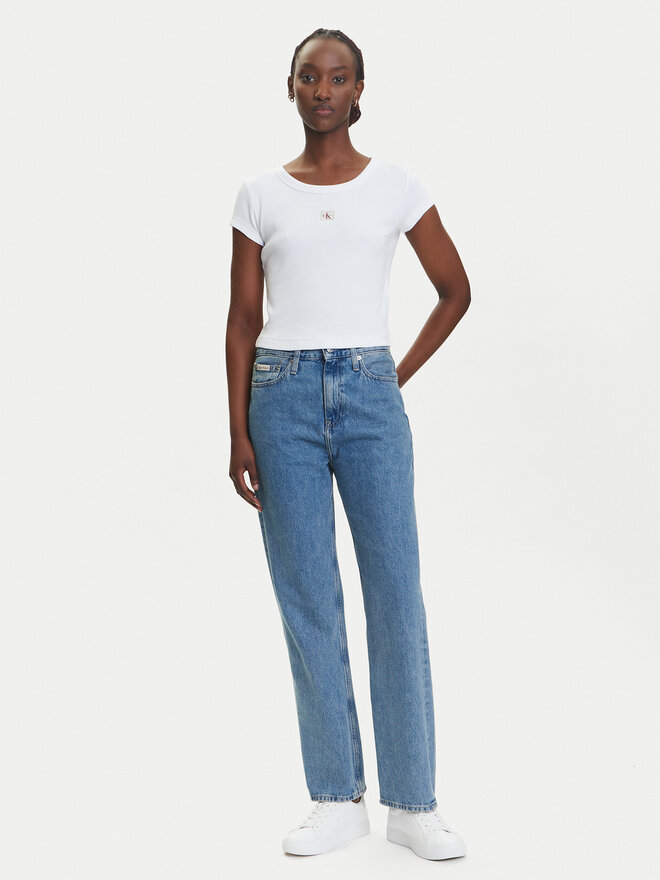 Calvin Klein Jeans Calvin Klein Jeans Футболка LV047C200G Білий Slim Fit