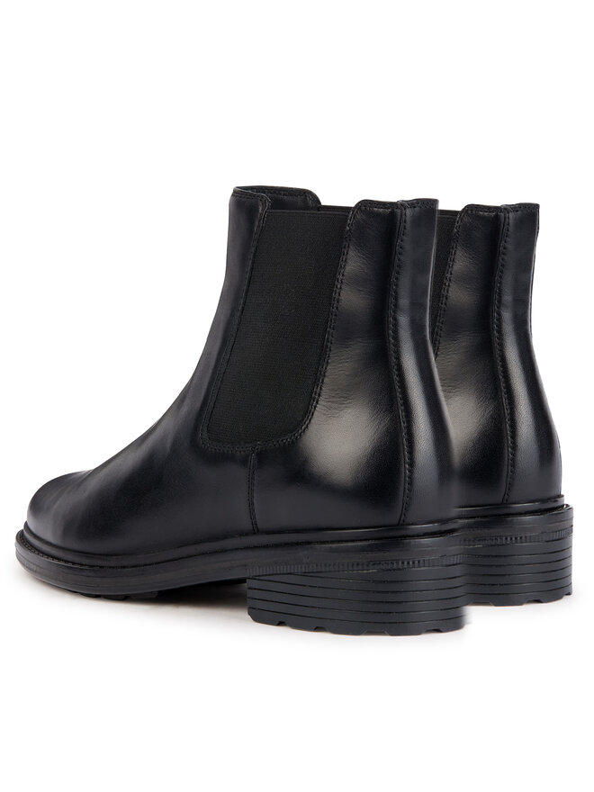 Geox Členková obuv s elastickým prvkom Geox D Walk Pleasure D36TGE 00043 C9999 Čierna