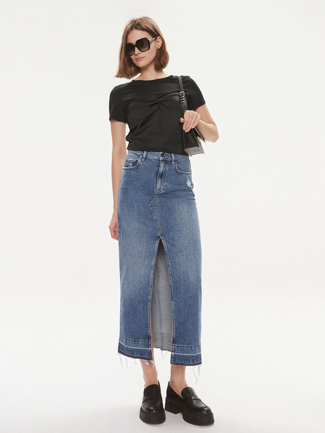 Sisley Sisley Póló 3LRJL104Z Fekete Regular Fit