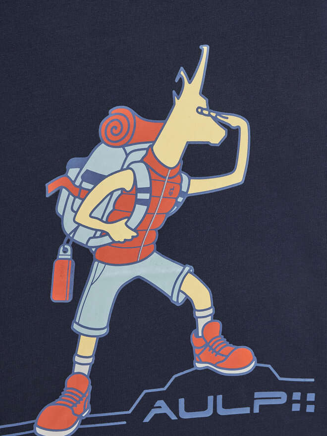 Aulp Aulp T-Shirt Timon Dunkelblau Regular Fit