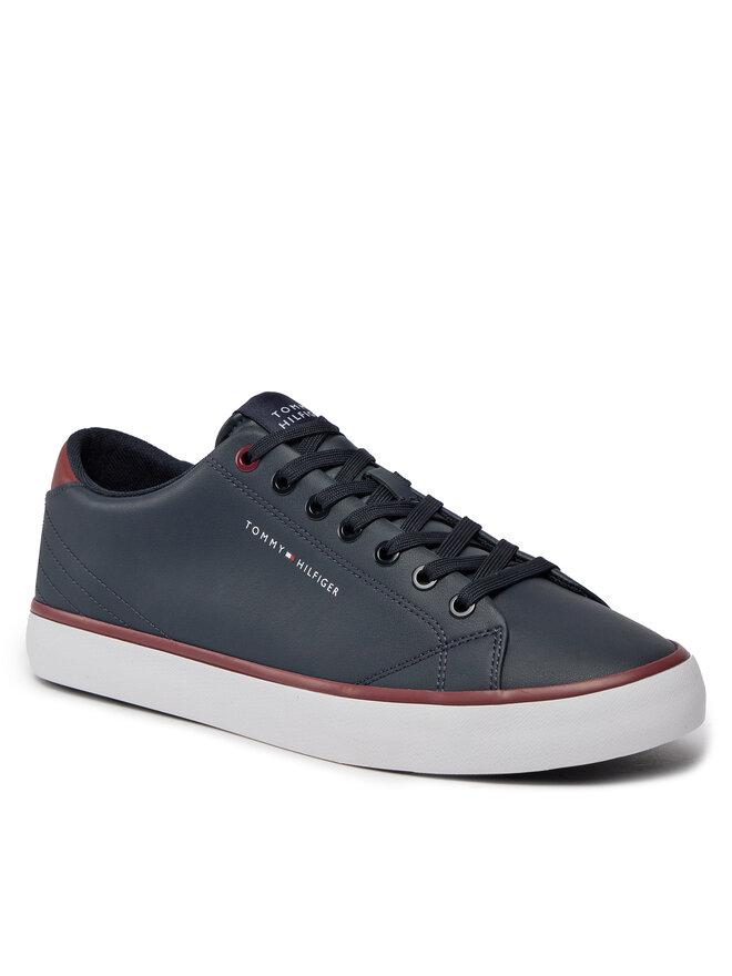 Tommy Hilfiger Tenisice Tommy Hilfiger Th Hi Vulc Core Low Leather FM0FM05041 Tamnoplava