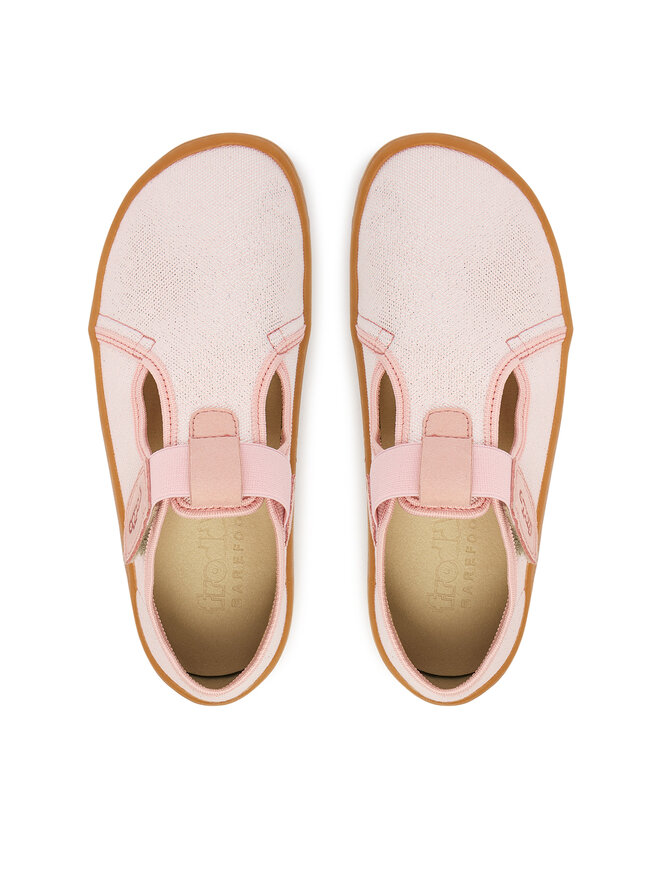 Froddo Тапочки Froddo Barefoot Canvas T-Bar G1700439-2 D Рожевий