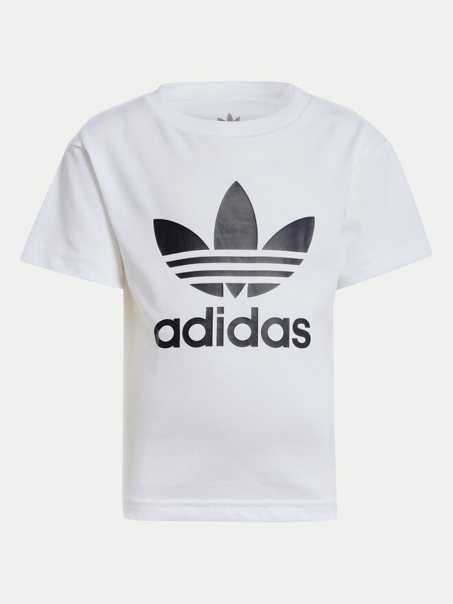 adidas adidas Majica adicolor Trefoil JE0518 Bela Regular Fit