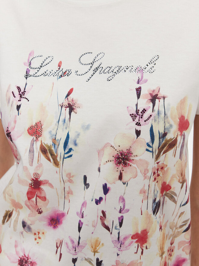Luisa Spagnoli Luisa Spagnoli Camiseta Boemi 542083 Blanco Regular Fit