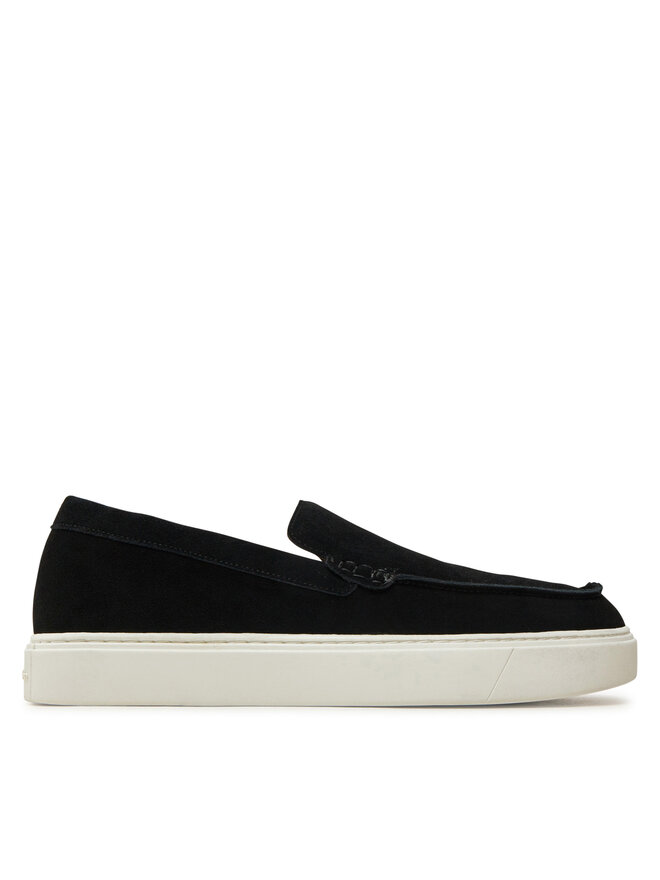 Calvin Klein Pusbačiai Calvin Klein Moccasin Suede HM0HM01794 Juoda