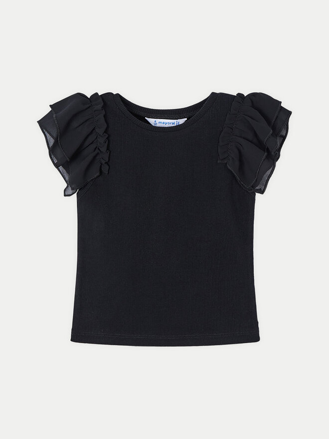 Mayoral Mayoral T-Shirt 3013 Μαύρο Regular Fit