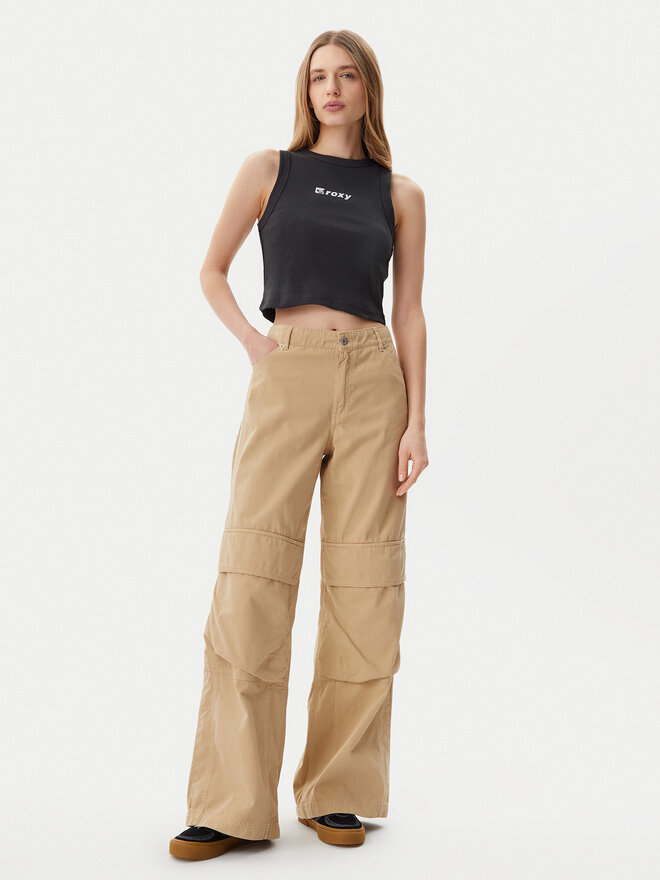 Roxy Roxy Felső ERJKT04261 Szürke Slim Fit