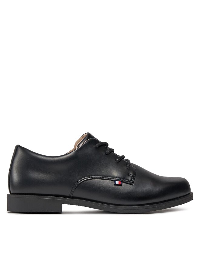 Tommy Hilfiger Półbuty Tommy Hilfiger Low Cut Lace Up Shoe T3B4-33174-1355 Czarny