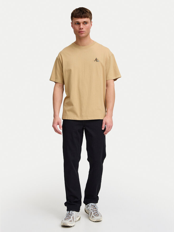 Solid Solid Póló Manes 21108333 Barna Regular Fit