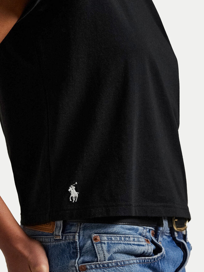 Polo Ralph Lauren Polo Ralph Lauren T-Shirt 211967102002 Μαύρο Classic Fit