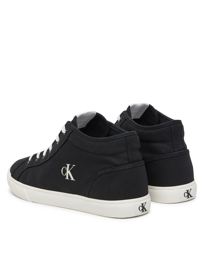 Calvin Klein Jeans Sneakersy Calvin Klein Jeans Ess Vulc Mid Mg Canvas YM0YM01210 Czarny