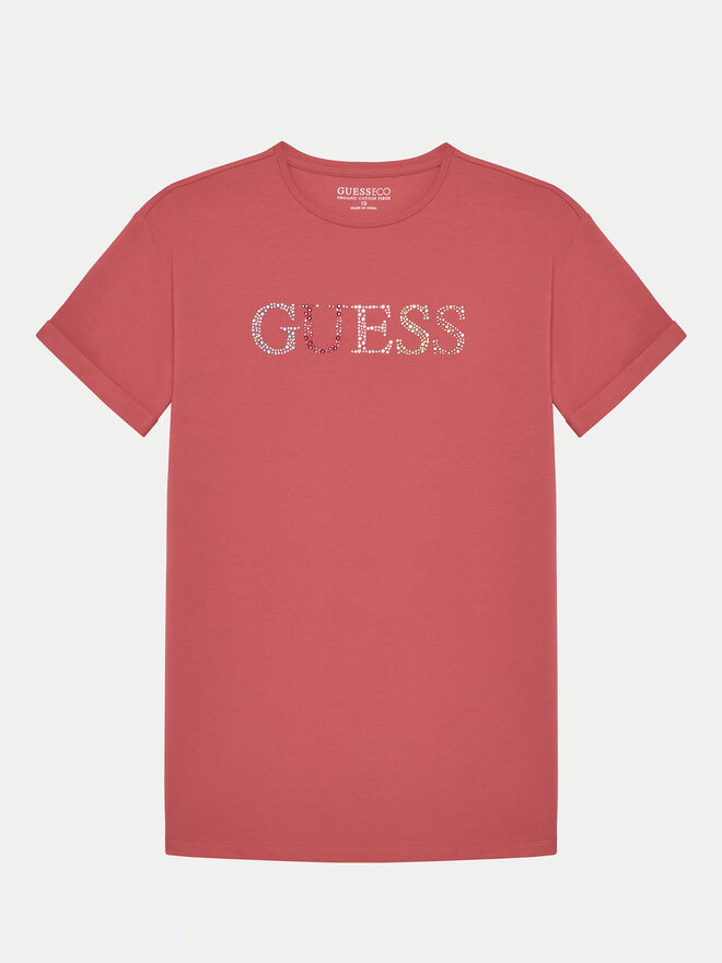 Guess Guess Marškinėliai J5GI38 J1314 Oranžinė Regular Fit