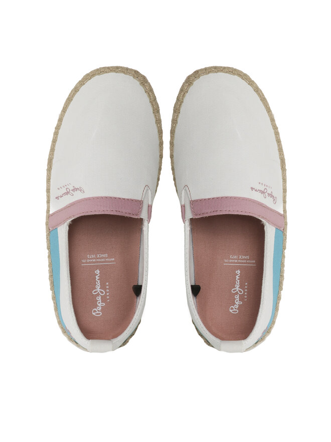 Pepe Jeans Espadrile Pepe Jeans Tourist Camp G PGS10171 Alb