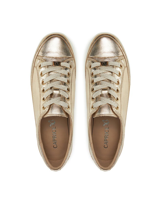 Caprice Sneakersy Caprice 9-23654-42 Złoty
