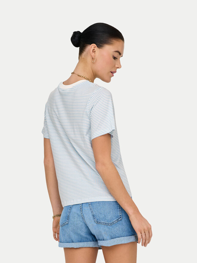 JDY JDY Camiseta Pisa 15298612 Celeste Regular Fit
