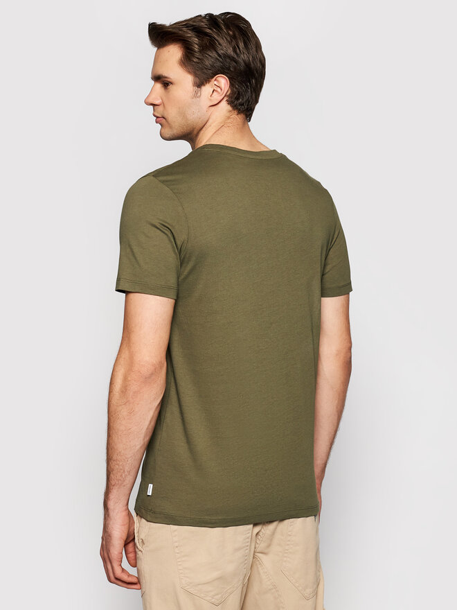 Jack&Jones Jack&Jones Marškinėliai Orrganic Basic 12156101 Žalia Slim Fit