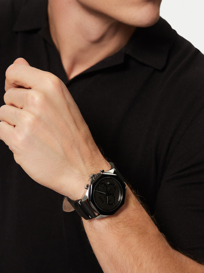 Годинник BOSS Cloud 1514014 Чорний | evzuttya.com.ua