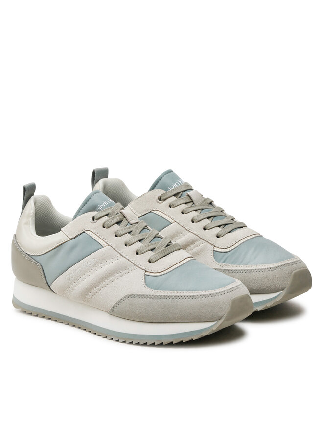Calvin Klein Sneakers Calvin Klein Low Top Lace Up Mix HM0HM01495 Grigio