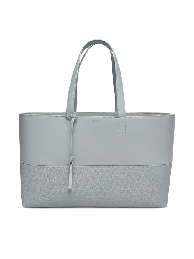 Calvin Klein Дамска чанта Calvin Klein Ck Mixmedia Shopper_Mono K60K613166 Сив